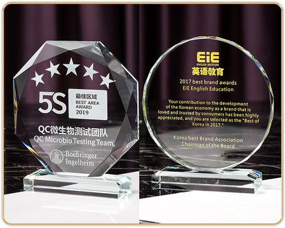 SP08 - Premium Crystal Trophy – Custom Engraved Corporate Award