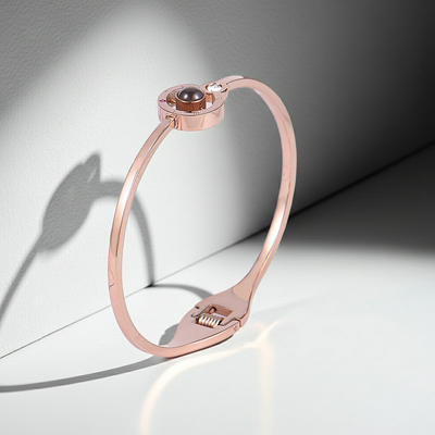 PS58 - Adjustable Photo Projection Bangle Bracelet