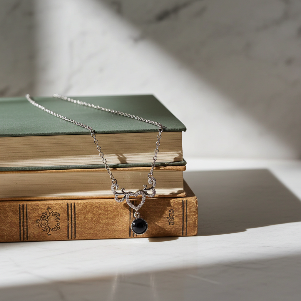PX38 - Antler Heart Projection Necklace – A Symbol of Eternal Bond