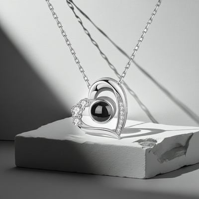 PXS113 - Eternal Heart Photo Projection Necklace
