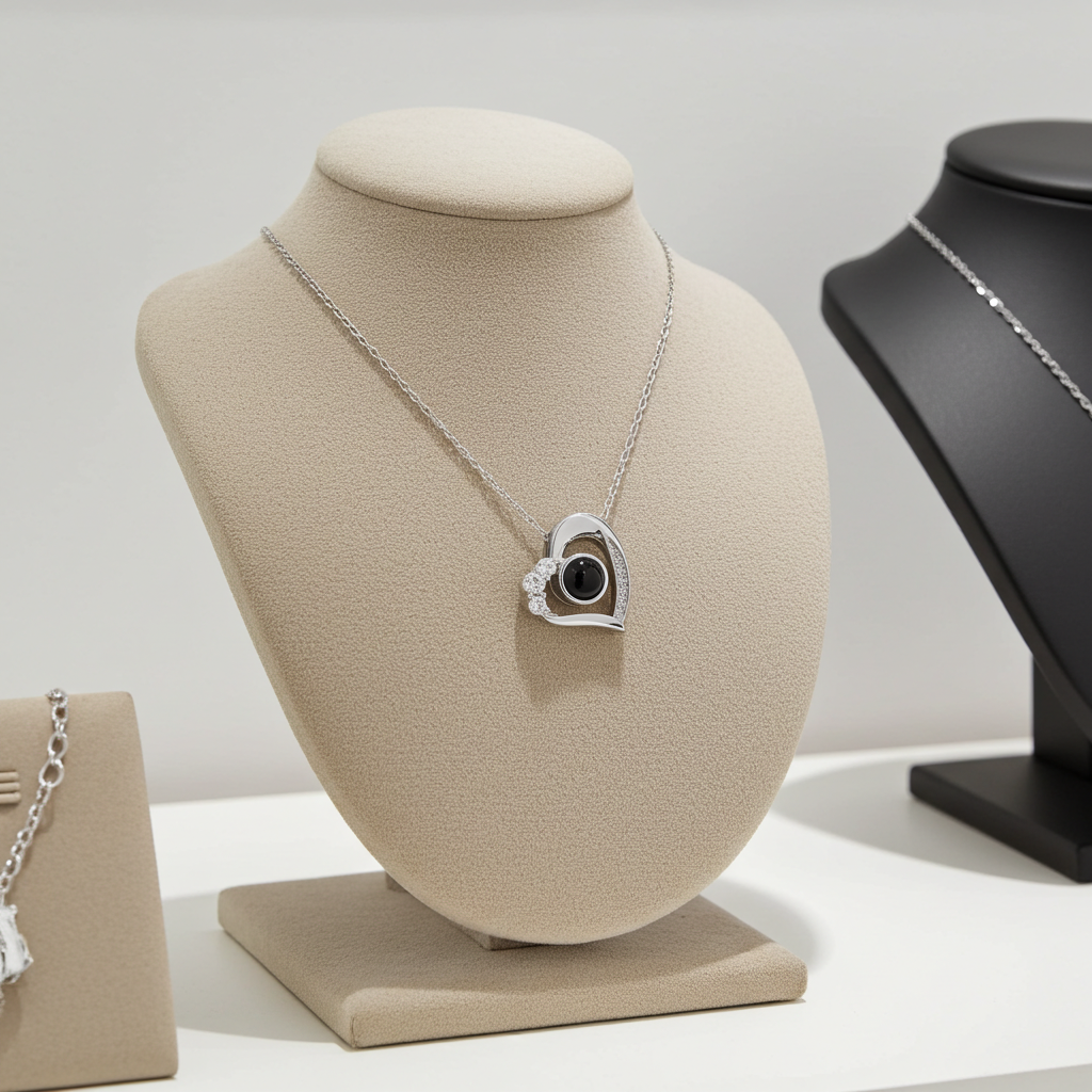 PXS113 - Eternal Heart Photo Projection Necklace