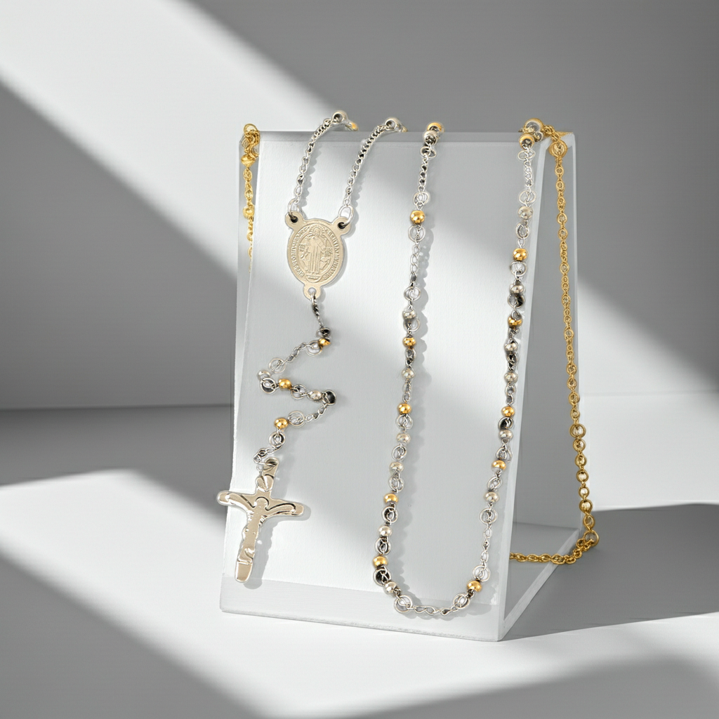 GP18 - Titanium Steel Beaded Necklace
