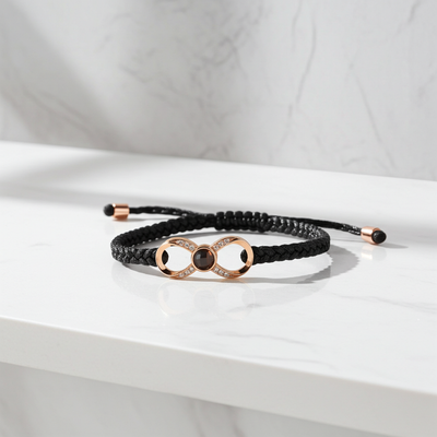 PS27 - Personalized Photo Projection Infinity Bracelet