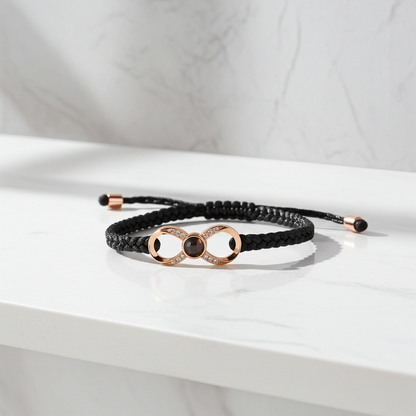 PS27 - Personalized Photo Projection Infinity Bracelet