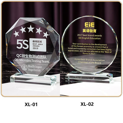 SP08 - Premium Crystal Trophy – Custom Engraved Corporate Award