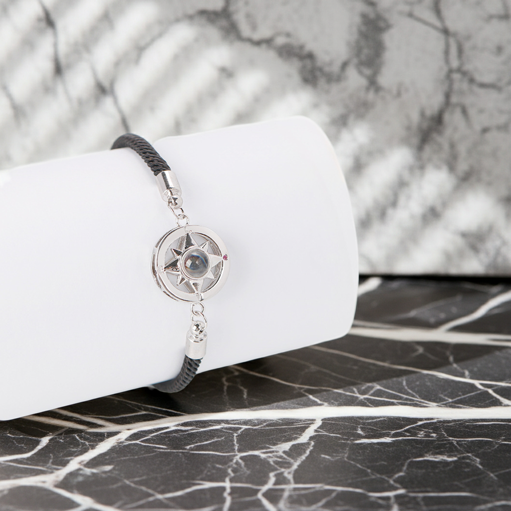 PS25 - Personalized Photo Projection Compass Bracelet