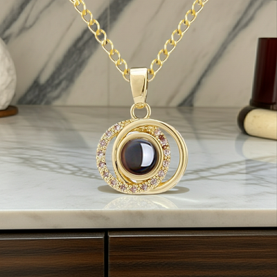 PX63 - Eternal Orbit Photo Projection Necklace