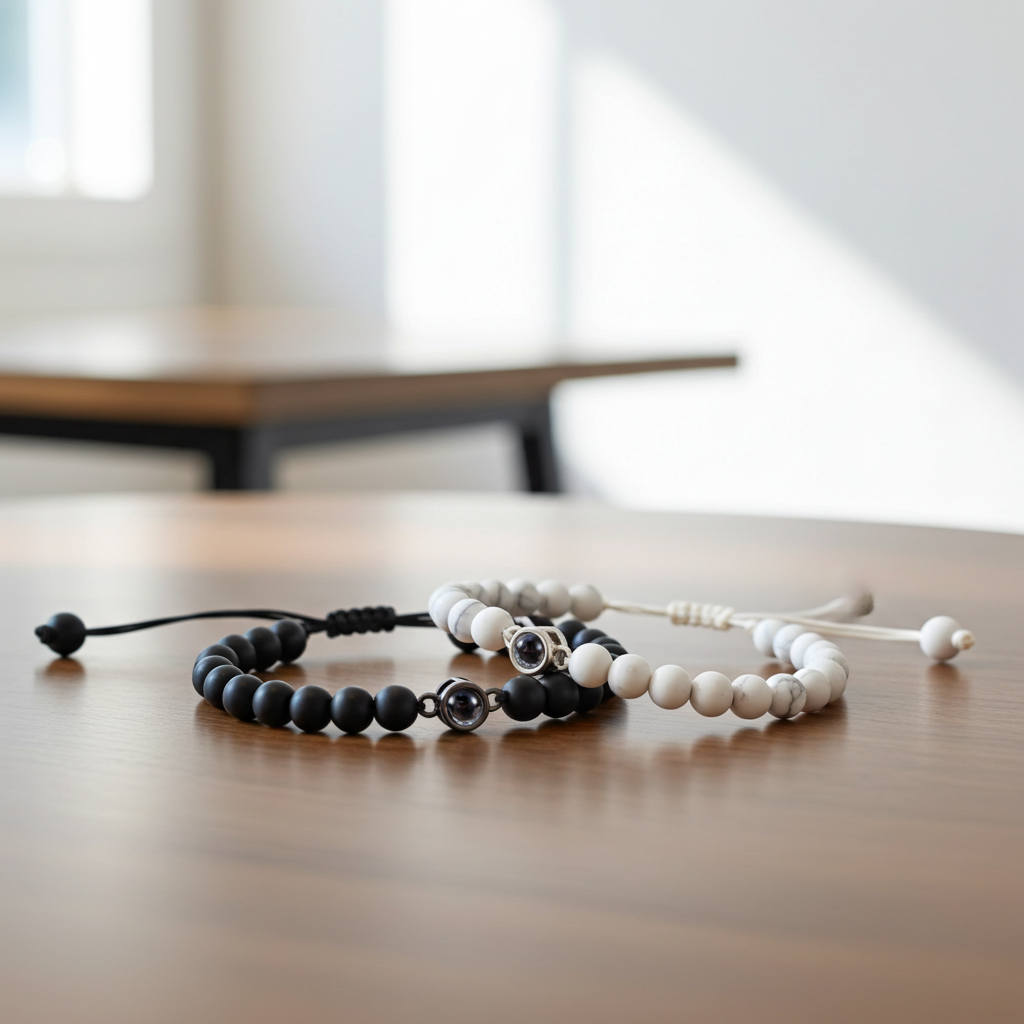 PS07 - Photo Projection Gemstone Bracelet – A Memory Woven Into Every Bead
