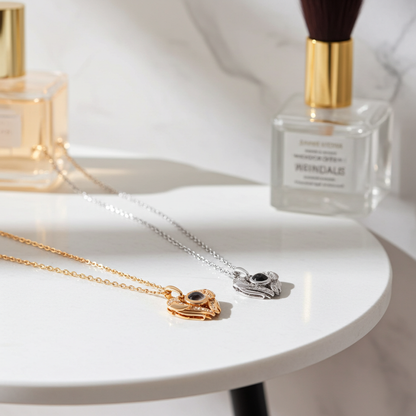 PXS107 - Echoya – Eternal Heart Photo Projection Necklace