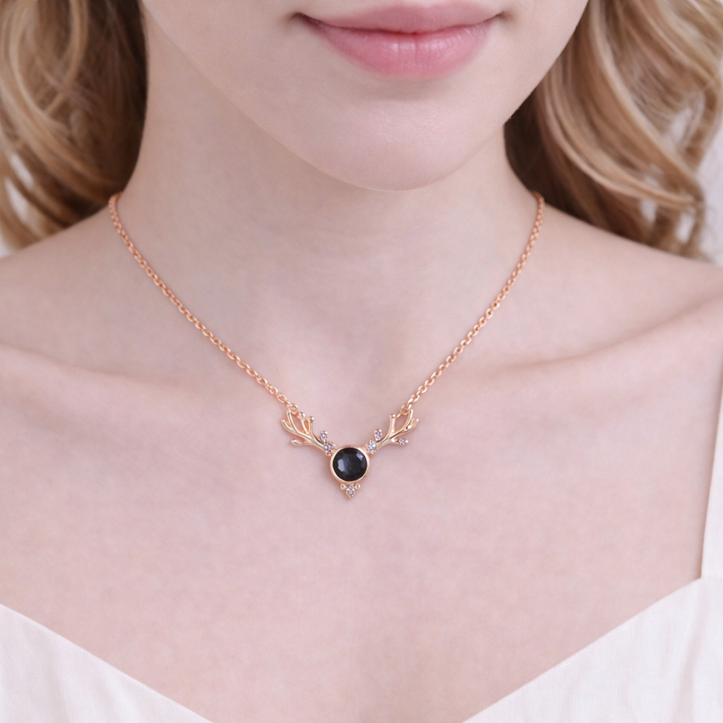 PXS120 - Antler Photo Projection Necklace