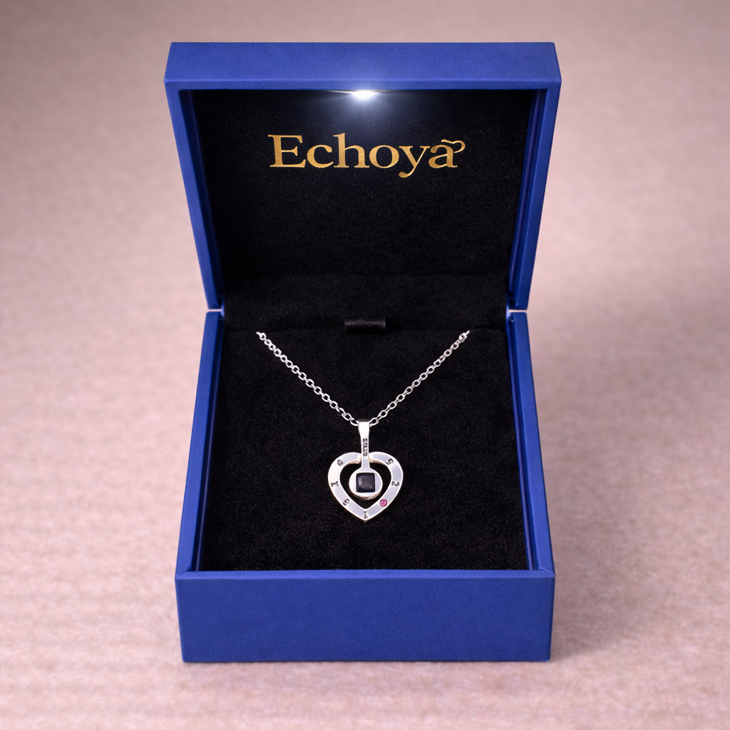 PXS115 - Personalized Heart Photo Projection Necklace
