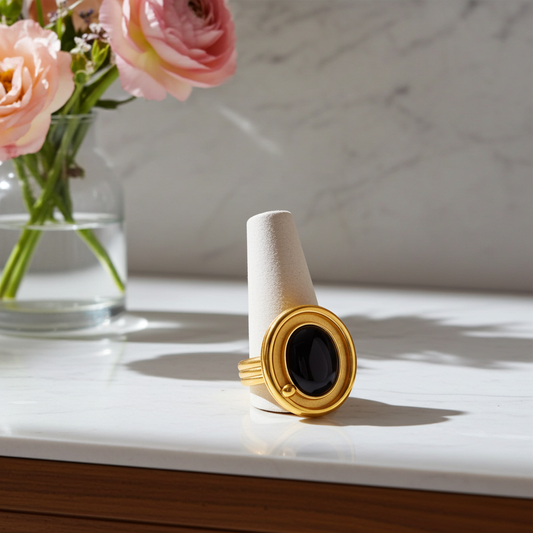 GP12 - Vintage Oval Agate Ring