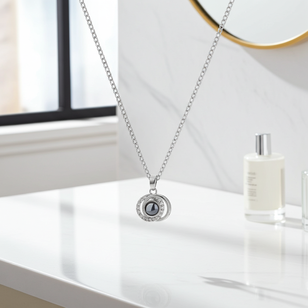 PX63 - Eternal Orbit Photo Projection Necklace