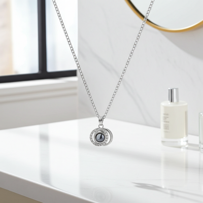 PX63 - Eternal Orbit Photo Projection Necklace