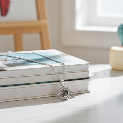 PX63 - Eternal Orbit Photo Projection Necklace