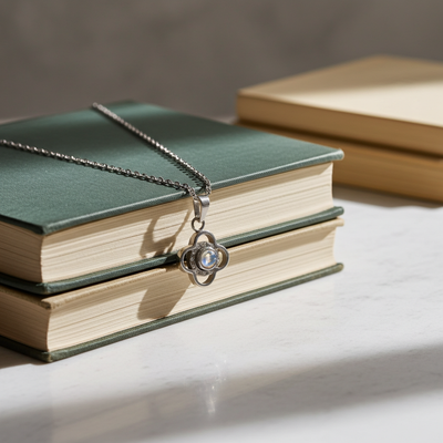 PX79 - Flower Photo Projection Necklace – A Blooming Memory Close to Your Heart