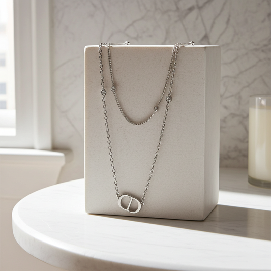 GP71 - Star & Initial Layered Necklace