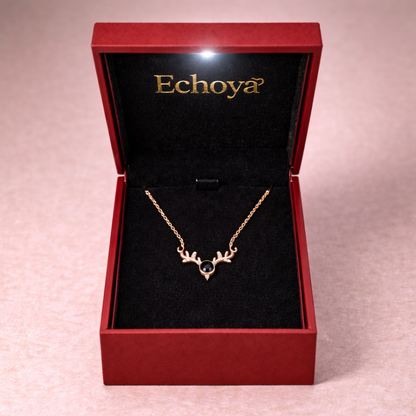 PXS120 - Antler Photo Projection Necklace