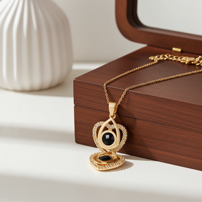 PX47 - Custom Photo Projection Necklace – Golden Heart Design