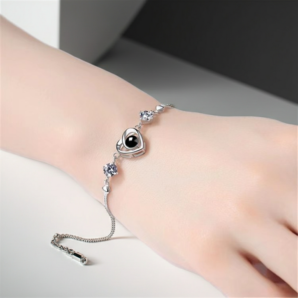 PS05 - Personalized Heart Photo Projection Bracelet
