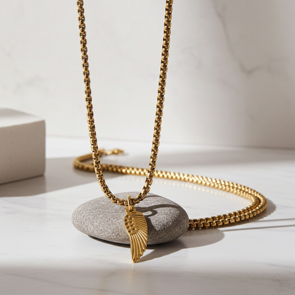 GP85 - Angel Wing Necklace – A Symbol of Love, Protection & Everlasting Presence
