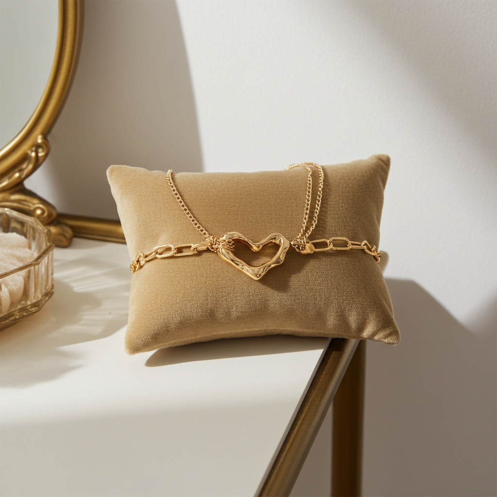 GP41 - Open Heart Chain Bracelet