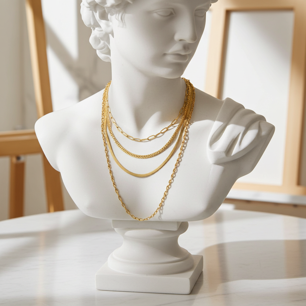 GP14 - Layered Gold Chain Necklace Collection (4 Styles) – Effortless Chic for Every Day