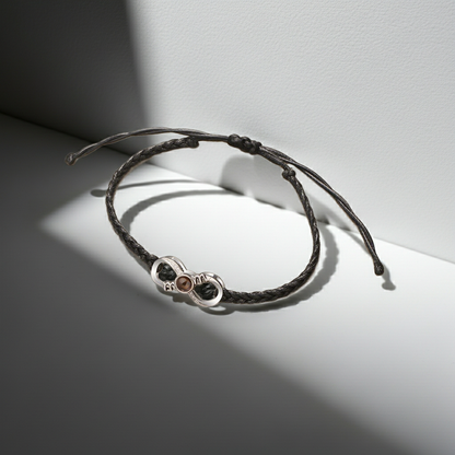 PS27 - Personalized Photo Projection Infinity Bracelet