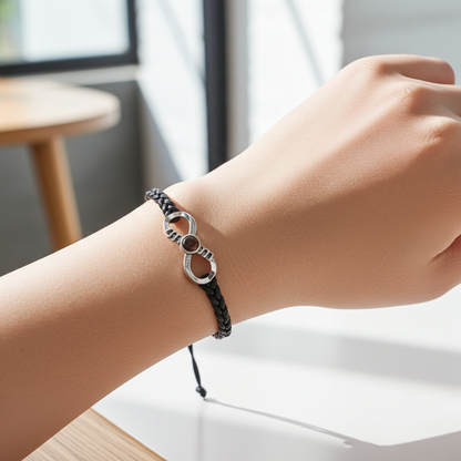 PS27 - Personalized Photo Projection Infinity Bracelet