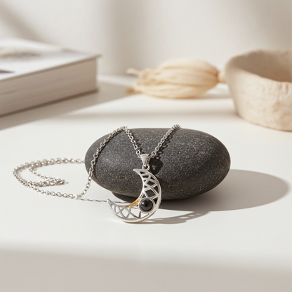 PX06 - Sun & Moon Custom Projection Necklace Set – Symbol of Eternal Connection