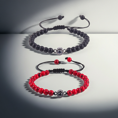 PS07 - Photo Projection Gemstone Bracelet – A Memory Woven Into Every Bead