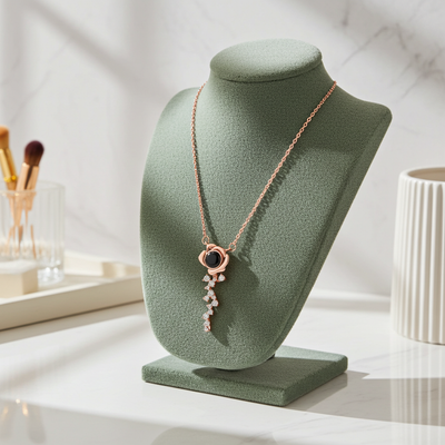 PX61 Rose Key Photo Projection Necklace