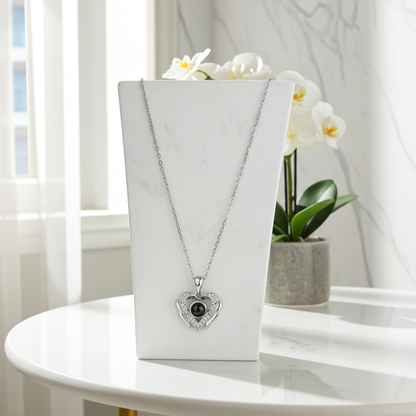 PXS107 - Echoya – Eternal Heart Photo Projection Necklace