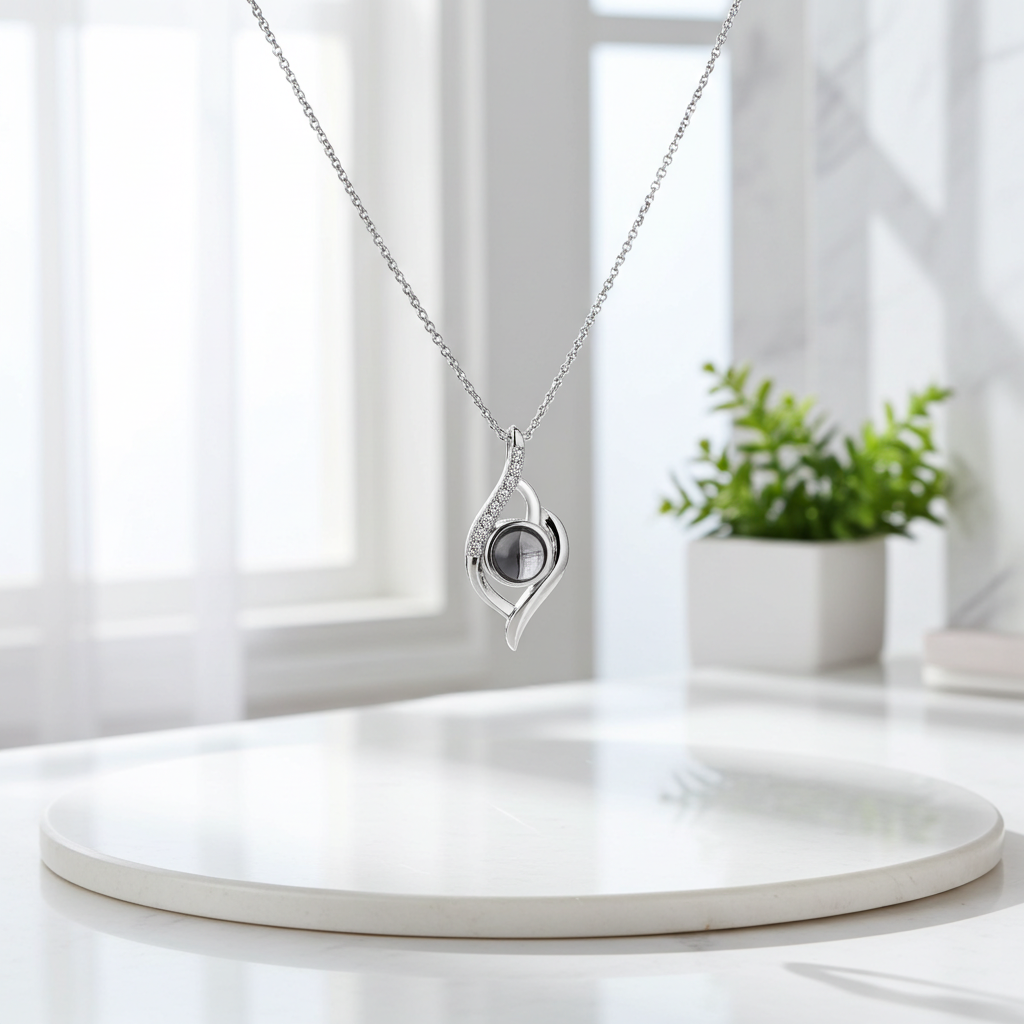 PX34 - Eternal Flame Photo Projection Necklace