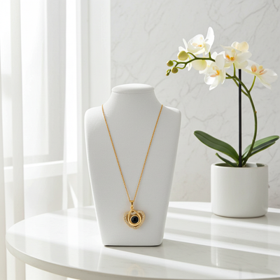 PX47 - Custom Photo Projection Necklace – Golden Heart Design