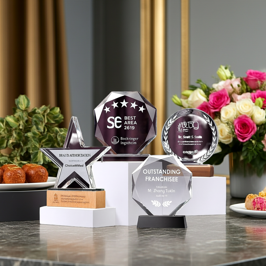 SP08 - Premium Crystal Trophy – Custom Engraved Corporate Award