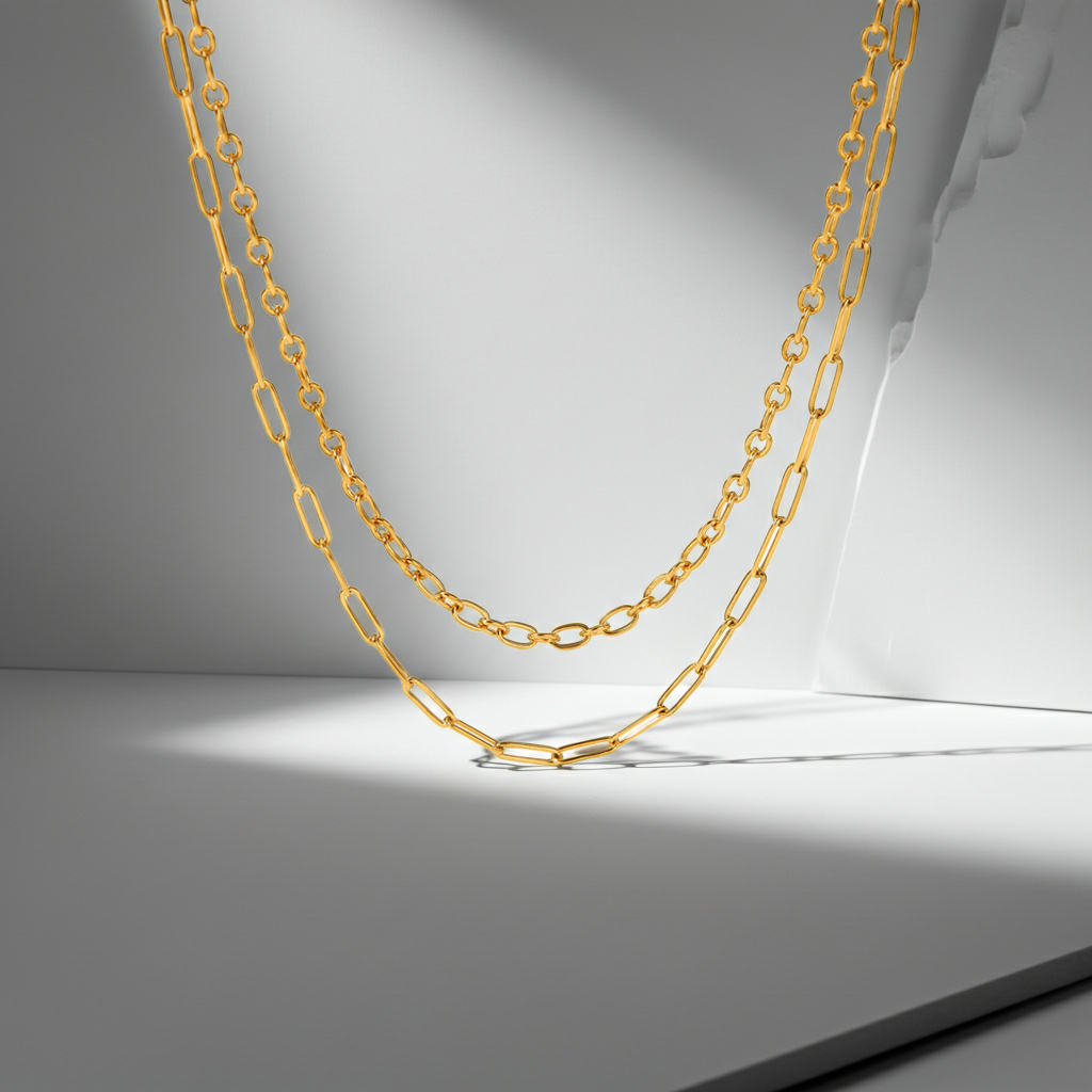 GP14 - Layered Gold Chain Necklace Collection (4 Styles) – Effortless Chic for Every Day