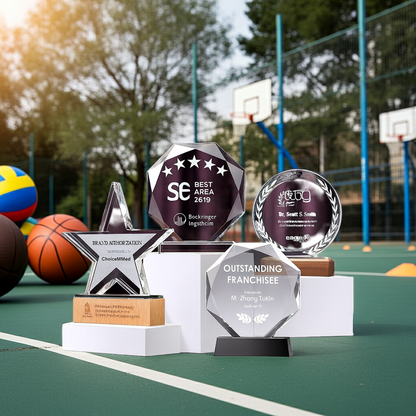 SP08 - Premium Crystal Trophy – Custom Engraved Corporate Award