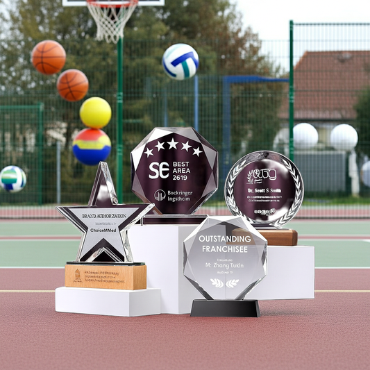 SP08 - Premium Crystal Trophy – Custom Engraved Corporate Award