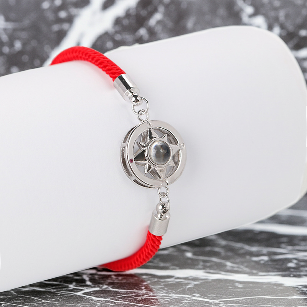 PS25 - Personalized Photo Projection Compass Bracelet