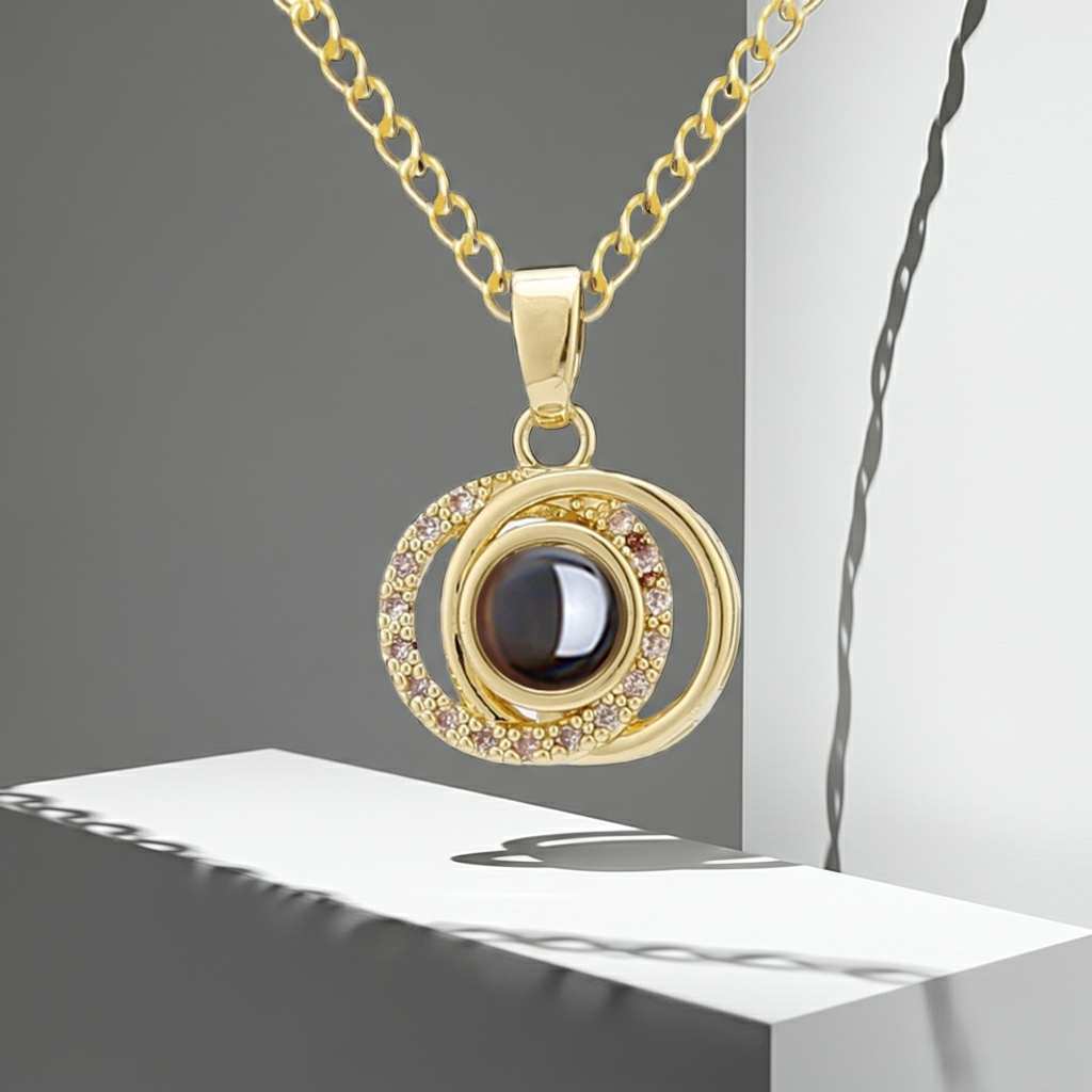 PX63 - Eternal Orbit Photo Projection Necklace
