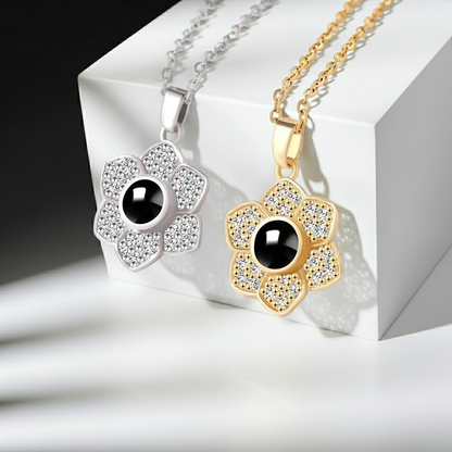 PX31 - Blooming Memory Projection Necklace – Eternal Flower Design