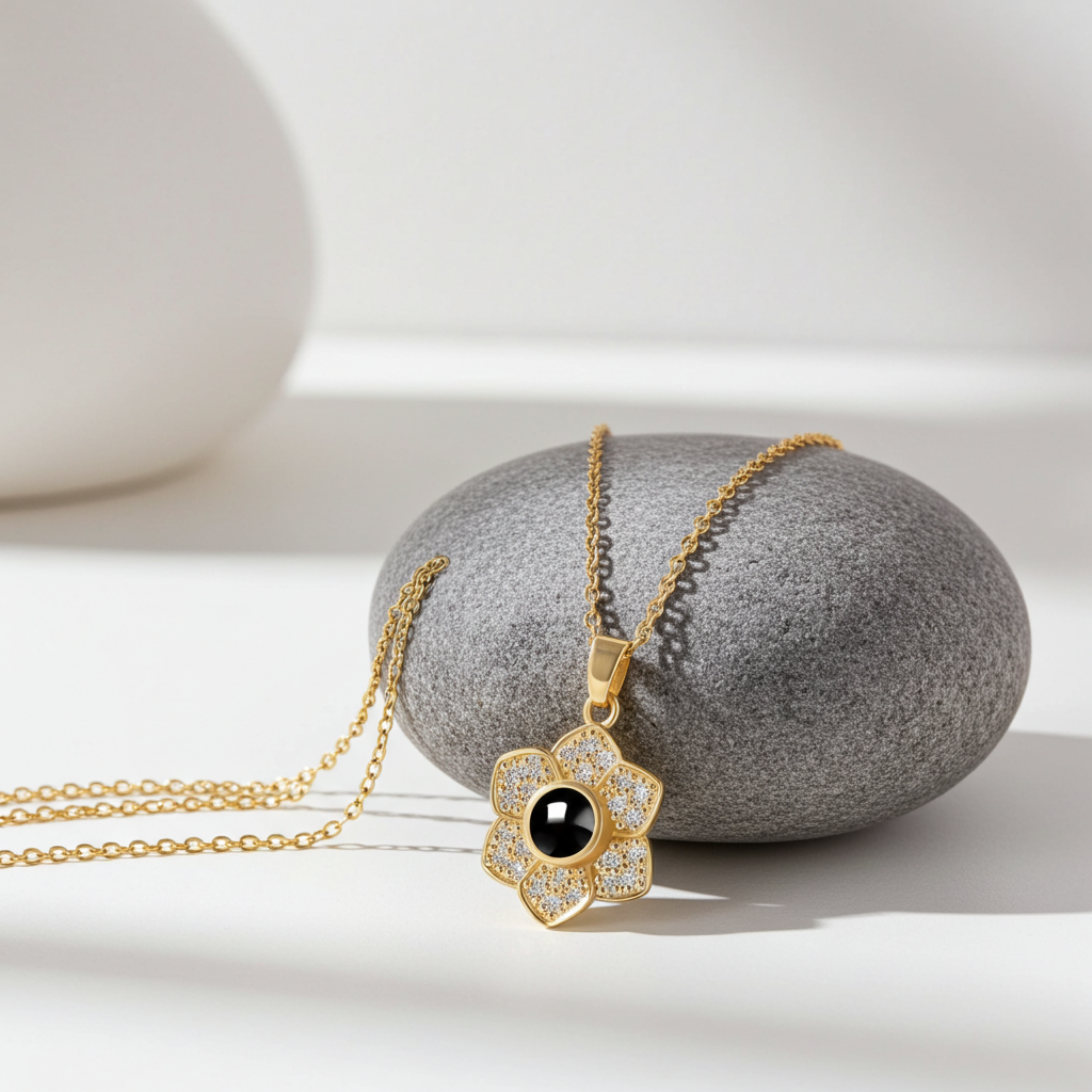 PX31 - Blooming Memory Projection Necklace – Eternal Flower Design